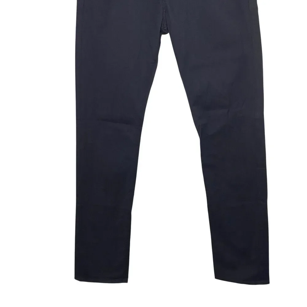 AG Adriano Goldschmied Pants Mens 33x35 Black Matchbox Slim Straight USA Preppy